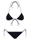 Oseree Oséree Lumiere' Blue Bikini With Triangular Top In Blue