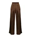 Oseree Beaded Detail Trousers In Brown