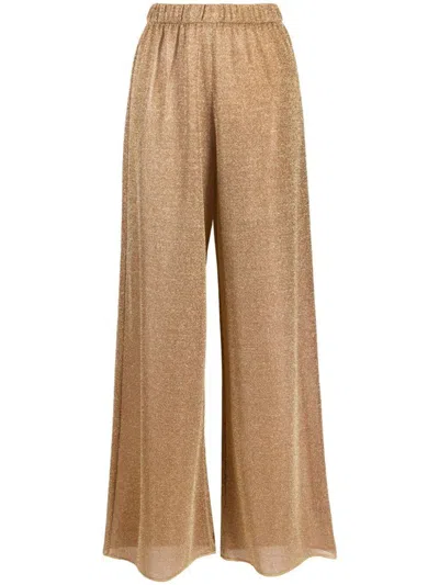 Oseree Oséree Lumière Wide-leg Trousers In Brown