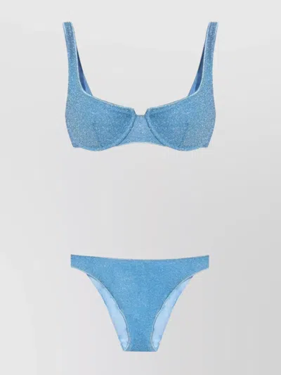 Oseree Luminous Balconette Two Piece In Blue