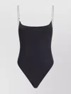 Oseree Luminous Glazed One Piece Swimsuit In Black