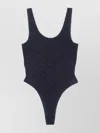 Oseree Luminous Lurex Sporty Swimsuit In Black