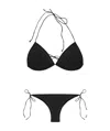 Oseree Sequin-embellished Triangle Bikini In Black