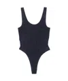 Oseree Luminous Lurex Sporty Swimsuit In Black