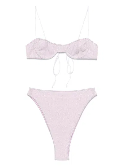 Oseree Lurex Bikini In Purple