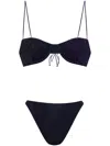 Oseree Oséree Lurex Detailed Two Piece Swimsuit In Blue
