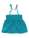 Oseree Lurex Blouse In Blue
