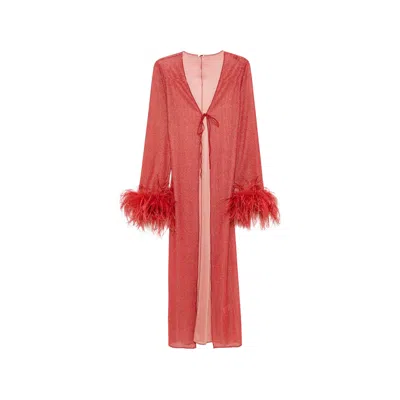 Oseree Oséree Lurex Dress In Purple
