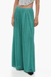 Oseree Lumiere Wide Pants Aquamarine M In Blue