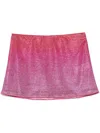 Oseree Oséree Mini Skirt Lamé In Rosa