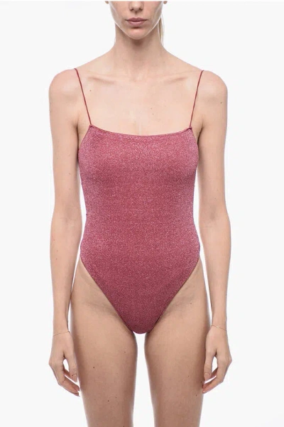 Oseree Oséree Woman One-piece Swimsuit Antique Rose Size L Polyester In Pink