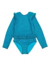 Oseree Lurex Swimsuit In Blue