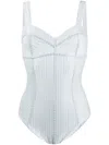 Oseree Oséree Maillot Lines In Blue