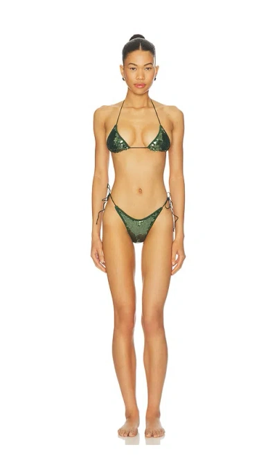 Oseree Marylin Bikini Set In Green
