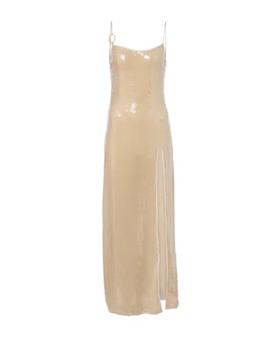 Oseree Marylin Sequined Maxi Dress In Multi