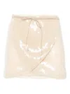 Oseree Sequined Midi Skirt In Neutral