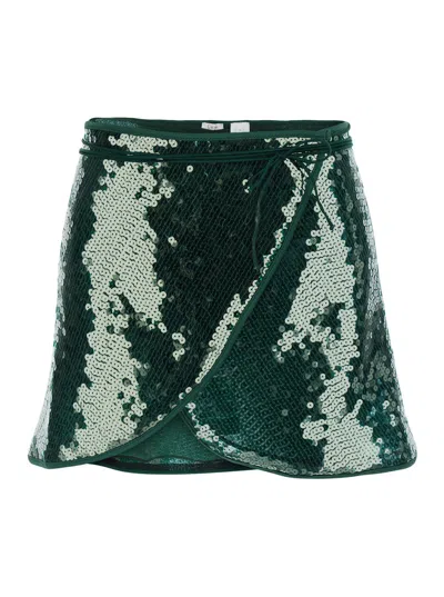 Oseree Oséree Marylin Skirt In Green