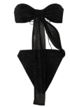 Oseree Glitter Bandeau Cut-out Swimsuit