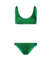 Oseree Oséree Lumiere Lurex Sporty Set In Green