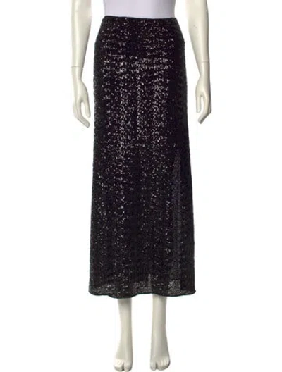 Pre-owned Oseree Midi Length Skirt In Black