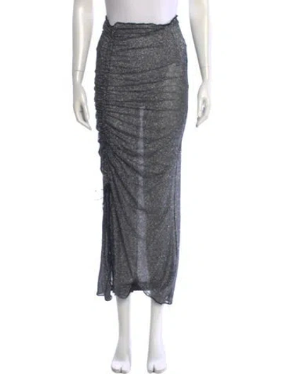 Pre-owned Oseree Midi Length Skirt In Gray
