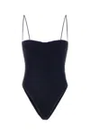 Oseree 'lumière Maillot' Blue Swimsuit With Open Back In Night Blue