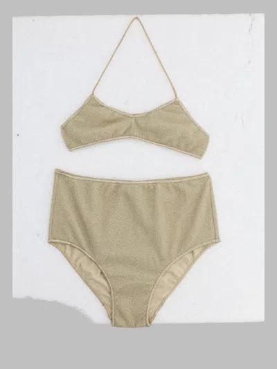 Oseree Oséree Mini High Waisted Bra For Girls In Gold