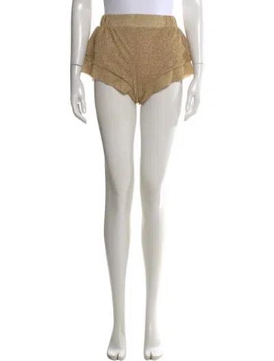 Pre-owned Oseree Mini Shorts In Gold
