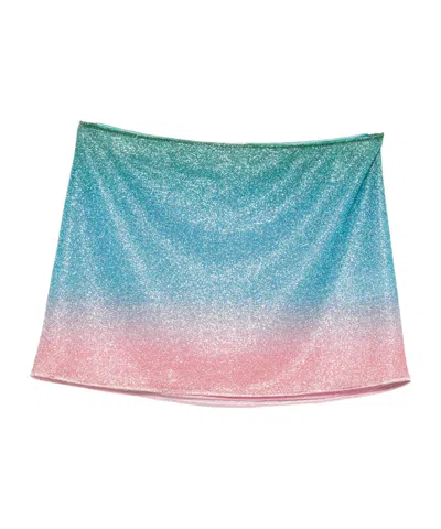 Oseree Mini Skirt In Blue