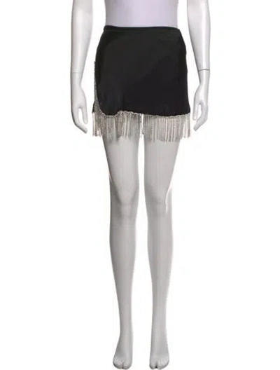 Pre-owned Oseree Mini Skirt W/ Tags In Black