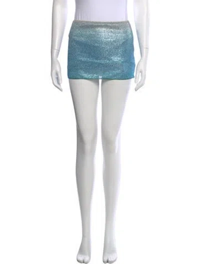 Pre-owned Oseree Mini Skirt W/ Tags In Blue