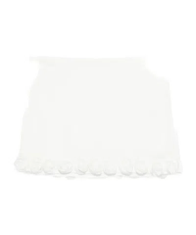 Oseree Mini Skirt In White