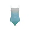 Oseree Multicolor Nylon Blend Lumiere Swimsuit In Blue