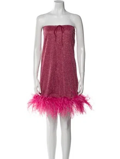 Pre-owned Oseree Nylon Mini Dress In Pink
