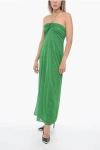 Oseree Metallic-thread Halterneck Dress