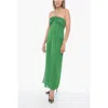 Oseree Metallic-thread Halterneck Dress