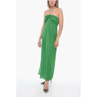 Oseree Off-shoulder Lurex Dress With Lace-up Women's Detail