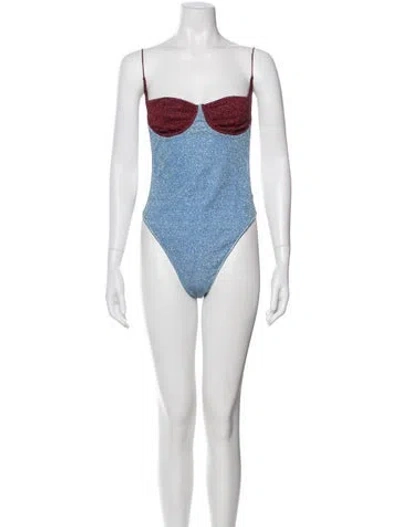 Pre-owned Oseree One-piece In Pink