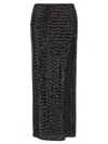 Oseree High-waisted Sequin-embellished Midi Skirt
