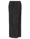 Oseree High-waisted Sequin-embellished Midi Skirt