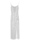 Oseree Oséree Sequins Sequins Long Dress In Silver