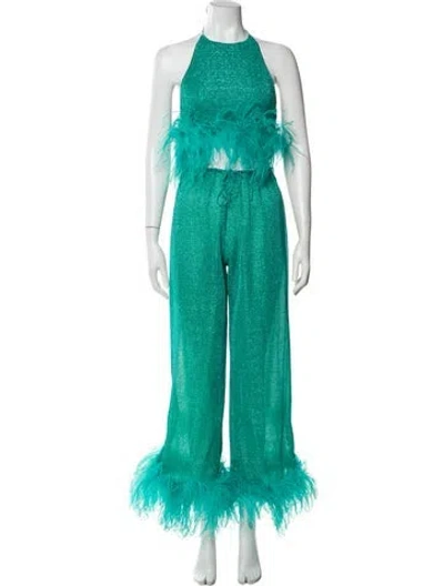 Pre-owned Oseree Pant Set In Green