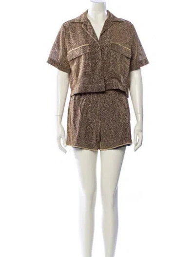 Pre-owned Oseree Pant Set In Neutral