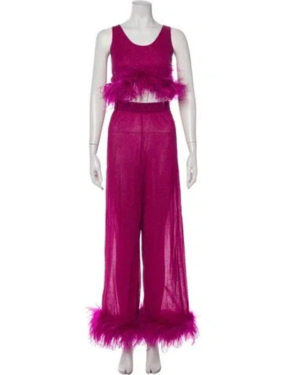 Pre-owned Oseree Pant Set In Purple