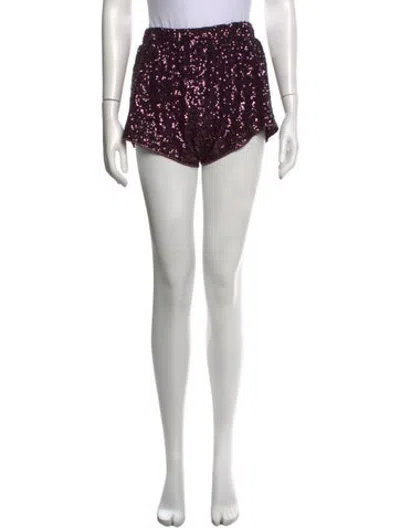Pre-owned Oseree Patterned Mini Shorts In Pink