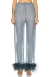 Oseree Plumage Pant In Peacock