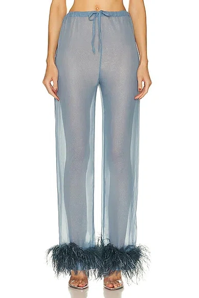 Oseree Plumage Pant In Peacock