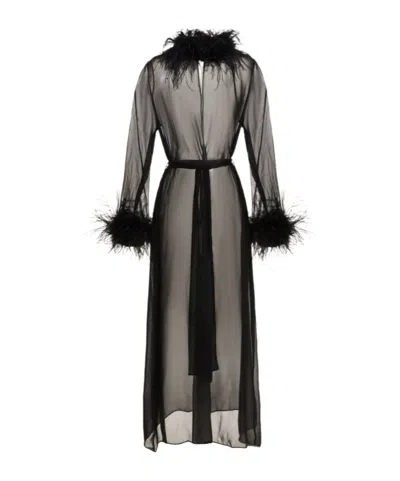 OSEREE PLUMAGE SHEER ROBE