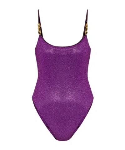 OSEREE GLITTER-DETAILING SWIMSUIT