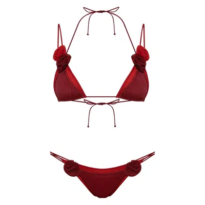 Oseree Oséree Rose Two Piece In Red